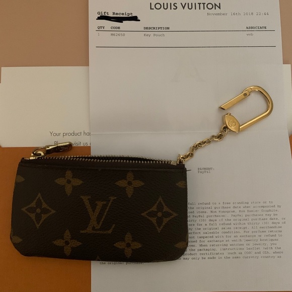 Lv Card Holder Keychain Recto Versona